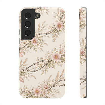 Floral Barbed Wire Tough Case