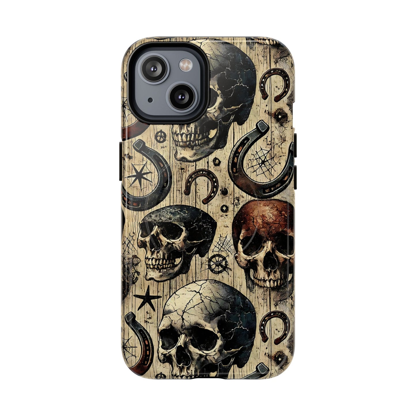 Skulls and Horseshoes Magnetic Case