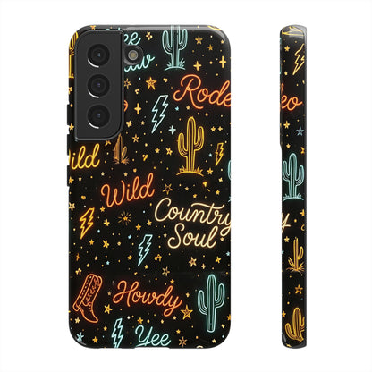 Neon Western Script Tough Case