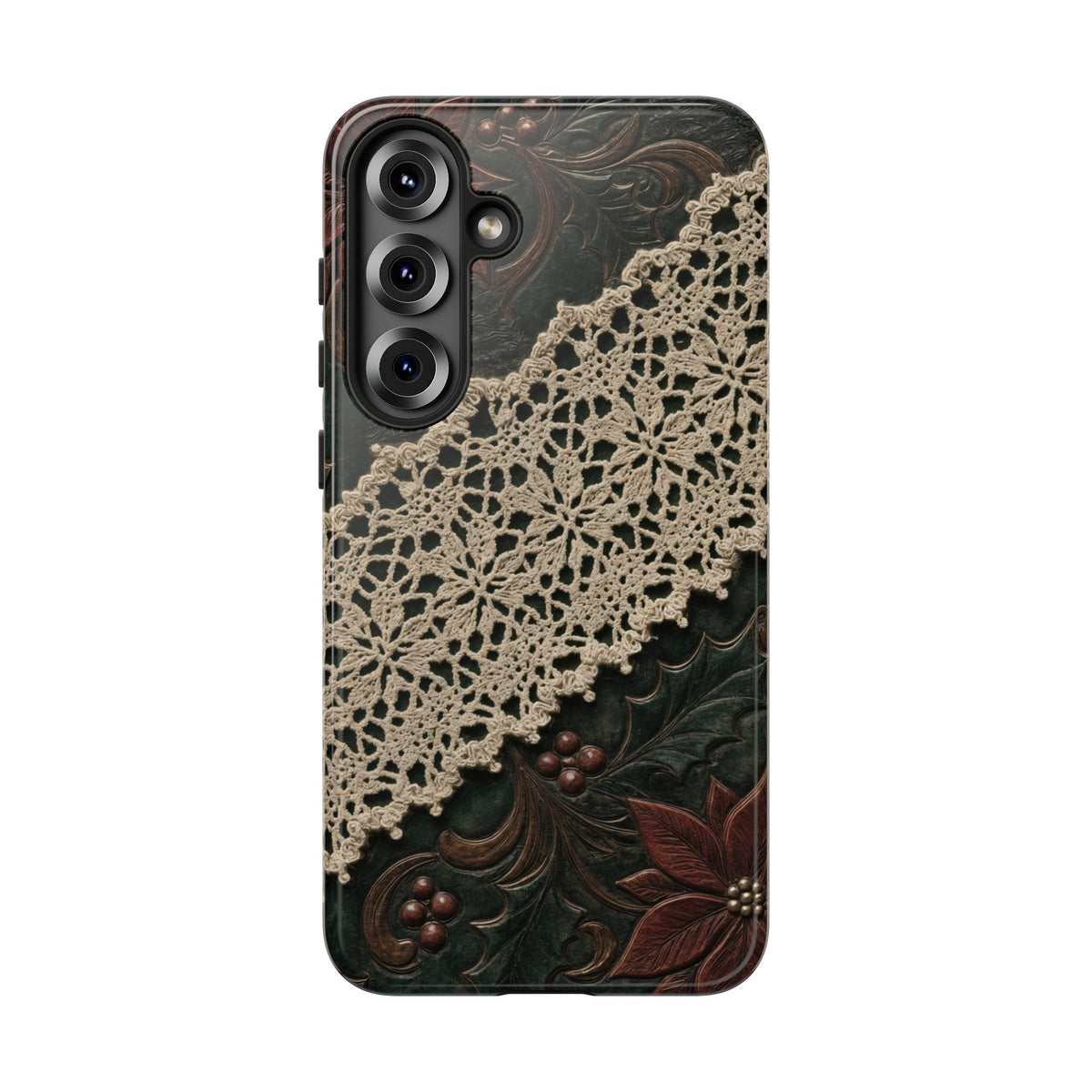 Poinsettia Lace Tough Case