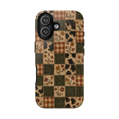 Autumn Plaid Patchwork Tough Case
