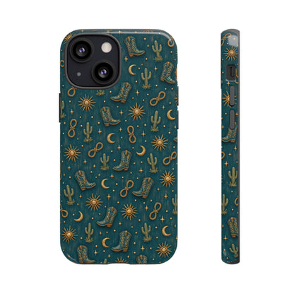 Teal Western Charms Tough Case