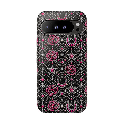 Rhinestone Rose Tough Case