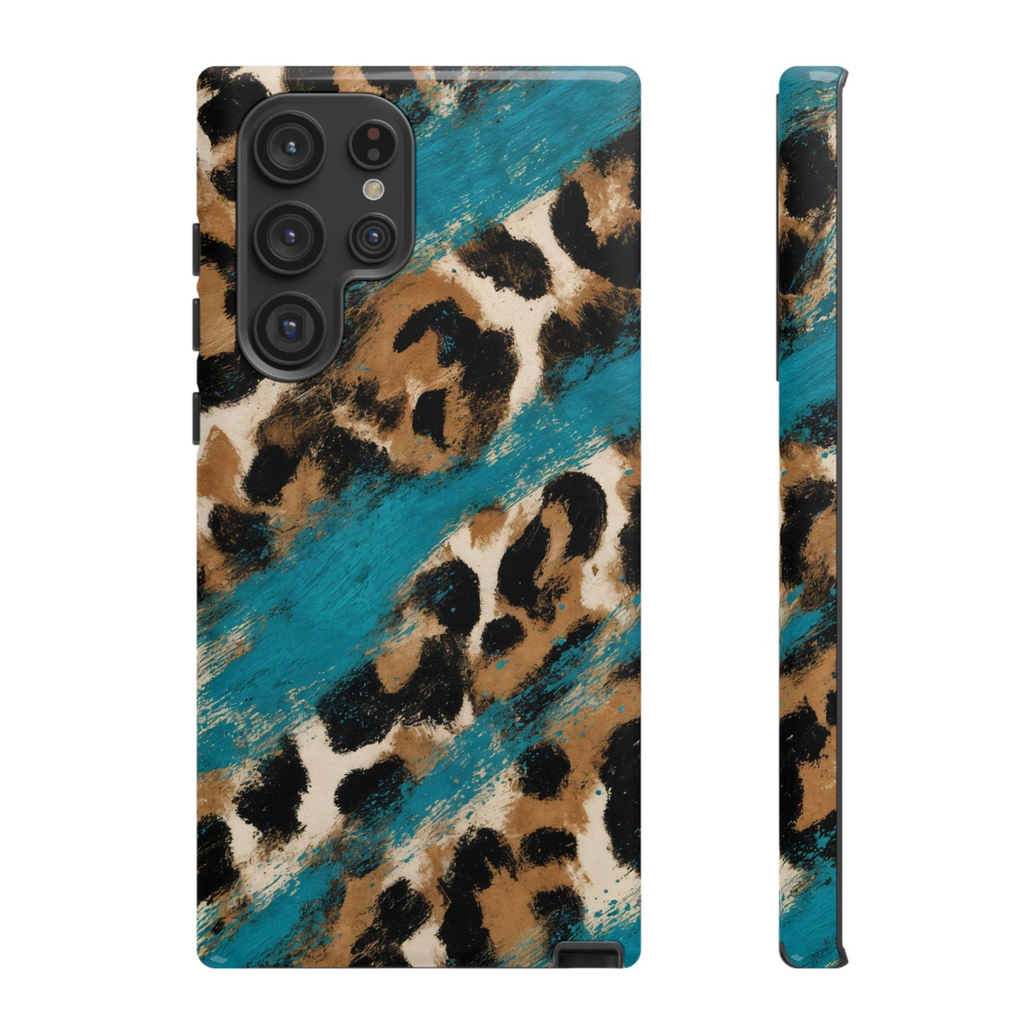 Turquoise Leopard Tough Case