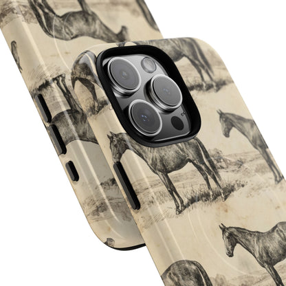 Vintage Horses Magnetic Case