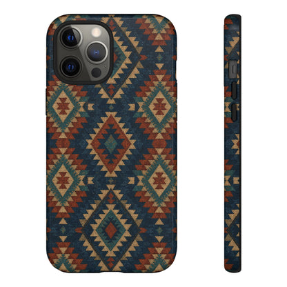 Navy Aztec Tough Case