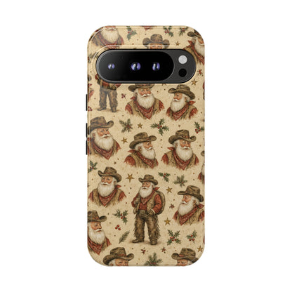 Cowboy Santa Portraits Tough Case