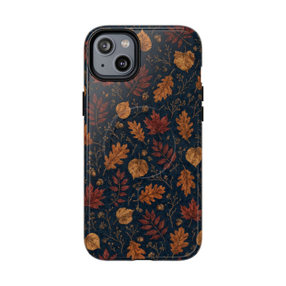 Navy Oak Leaf Magnetic Case