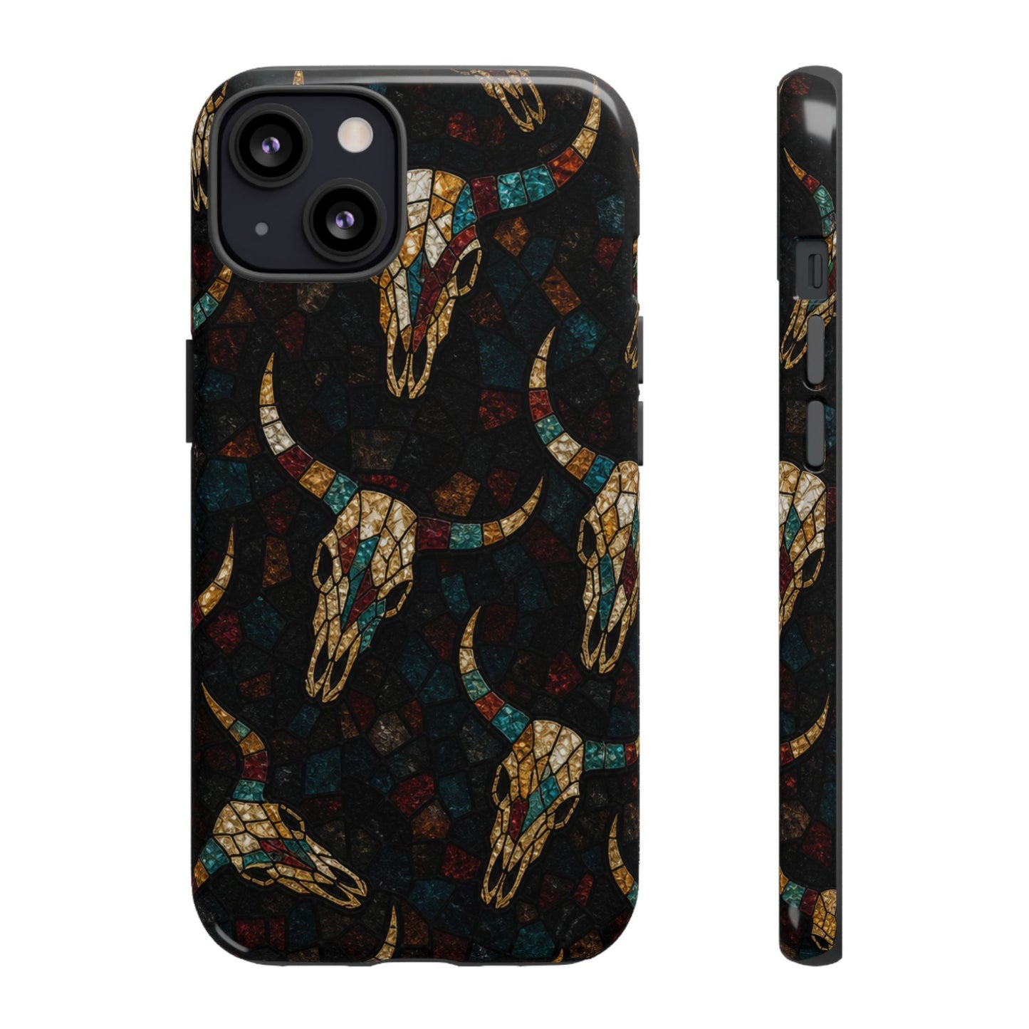 Stained Bull Skull Tough Case