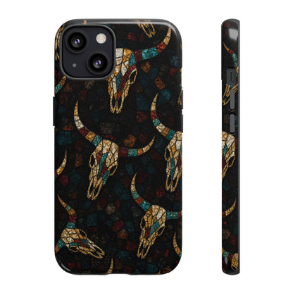Stained Bull Skull Tough Case