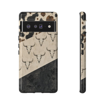 Bull Skull Rose Tough Case