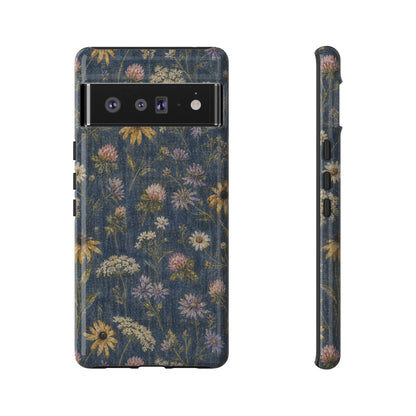 Denim Florals Tough Case