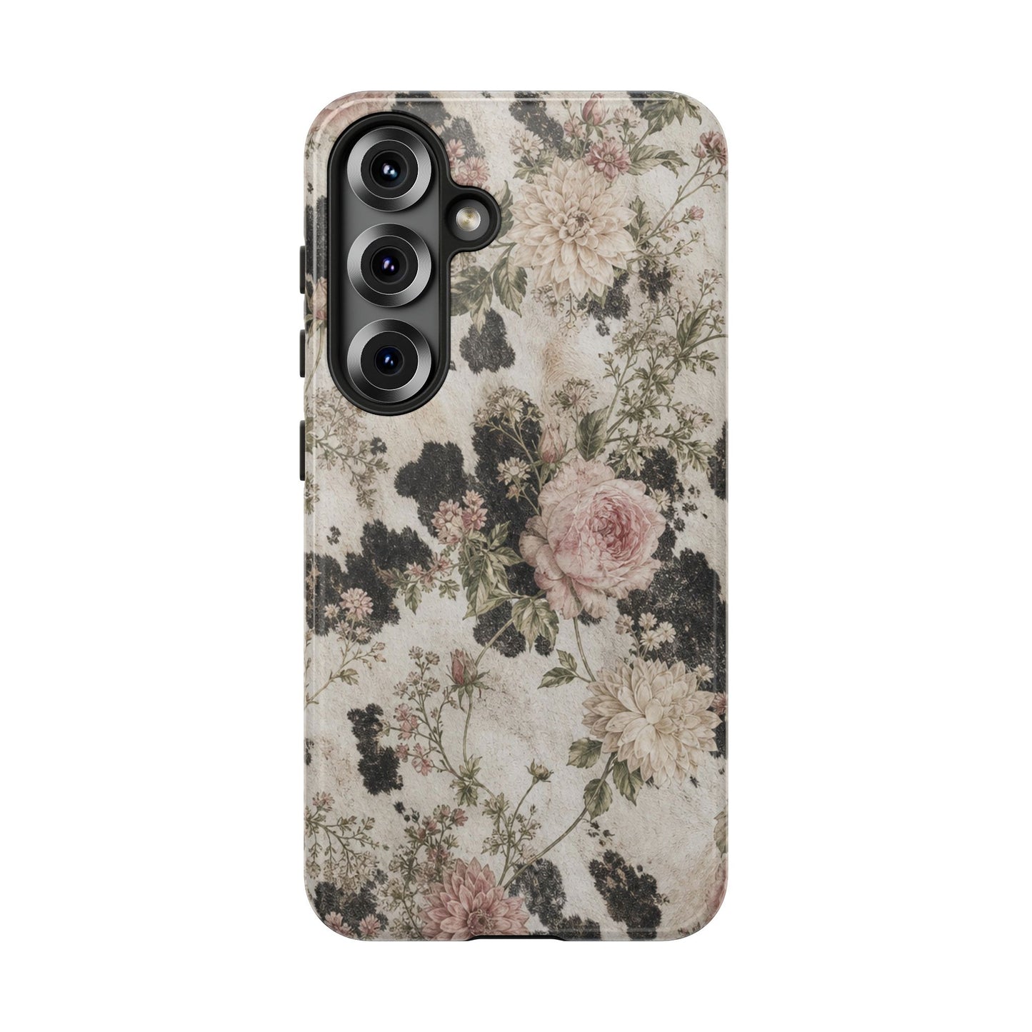Floral Cowhide Tough Case