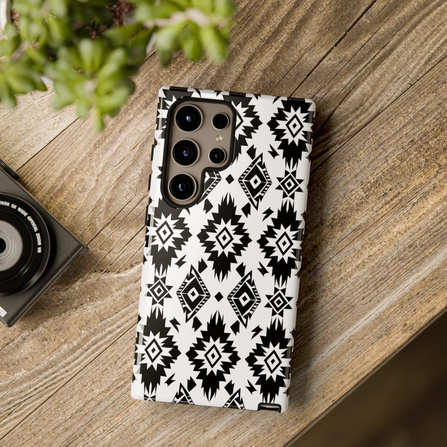 Black White Aztec Phone Case