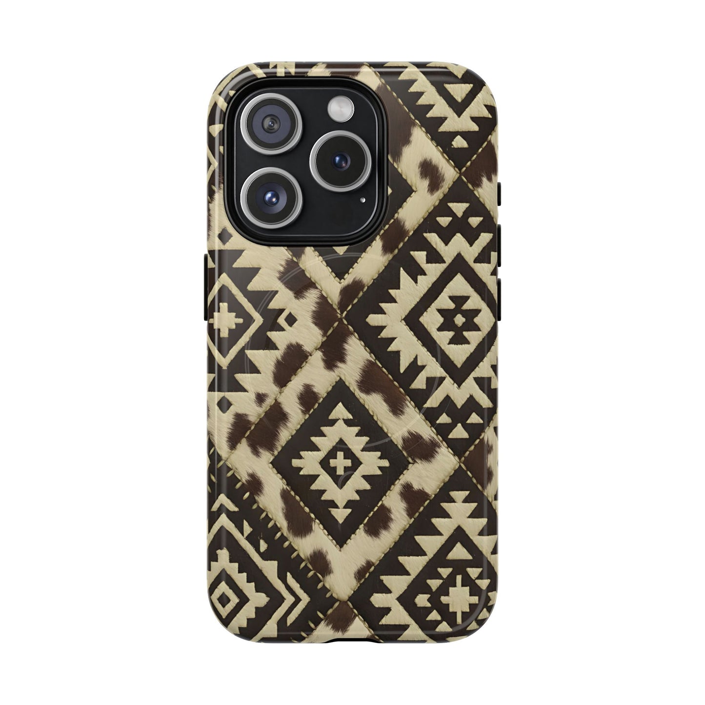 Chocolate Aztec Quilt Magnetic Case