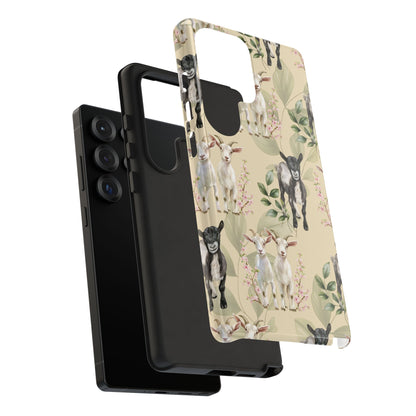 Floral Goats Tough Case