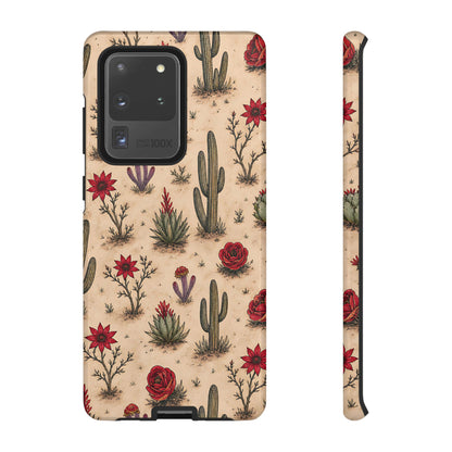 Red Bloom Desert Tough Case