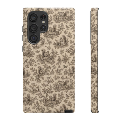 Squirrel Toile Tough Case