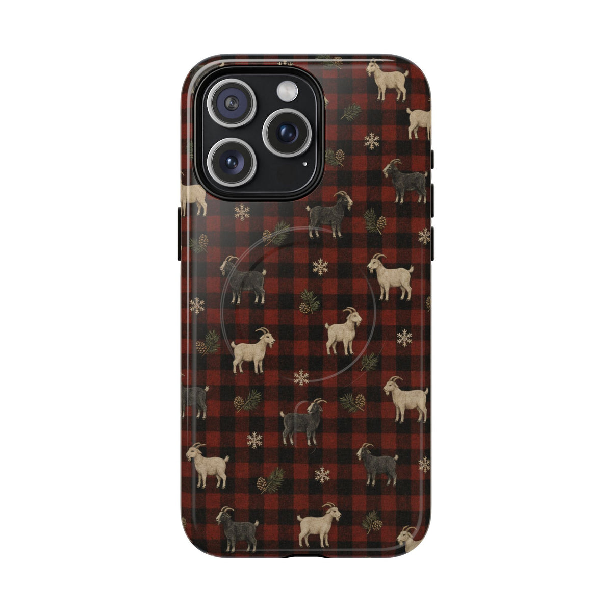 Buffalo Check Goats Magnetic Case