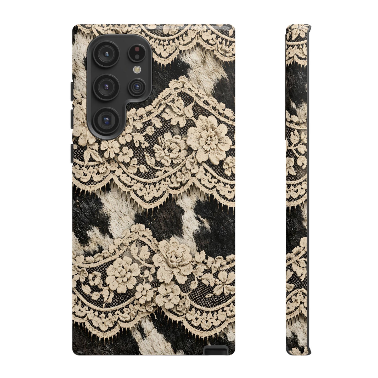 Cowhide Lace Tough Case