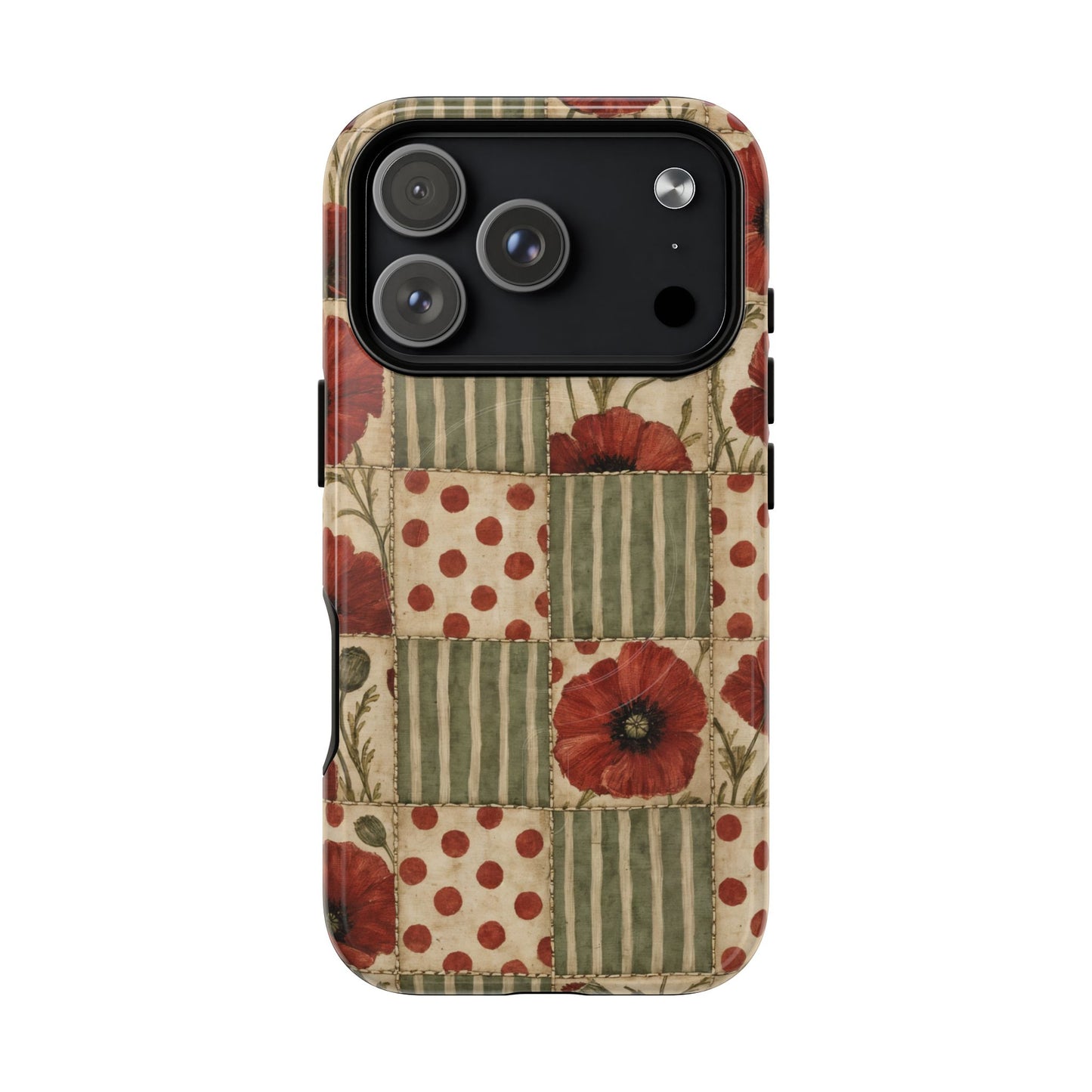 Poppy Patchwork Magnetic Case