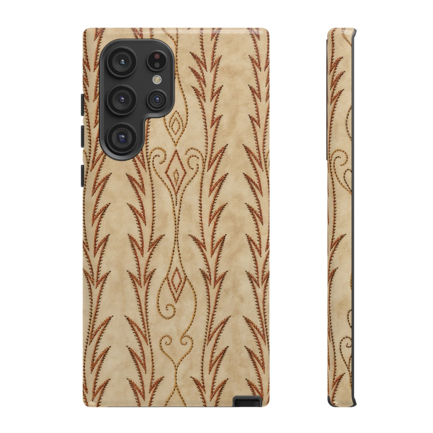 Boot Stitch Cream Tough Case