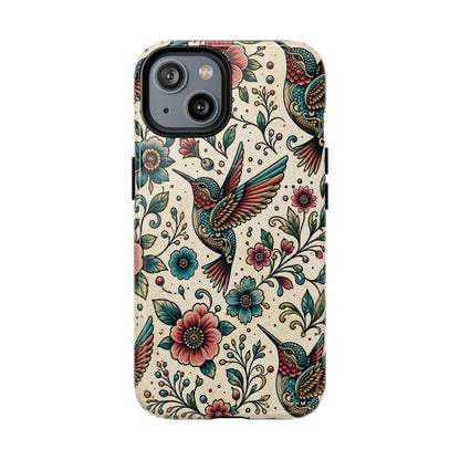 Retro Hummingbird Magnetic Case