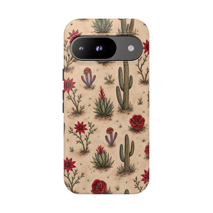 Red Bloom Desert Tough Case