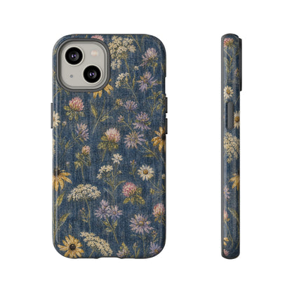 Denim Florals Tough Case