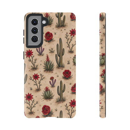 Red Bloom Desert Tough Case