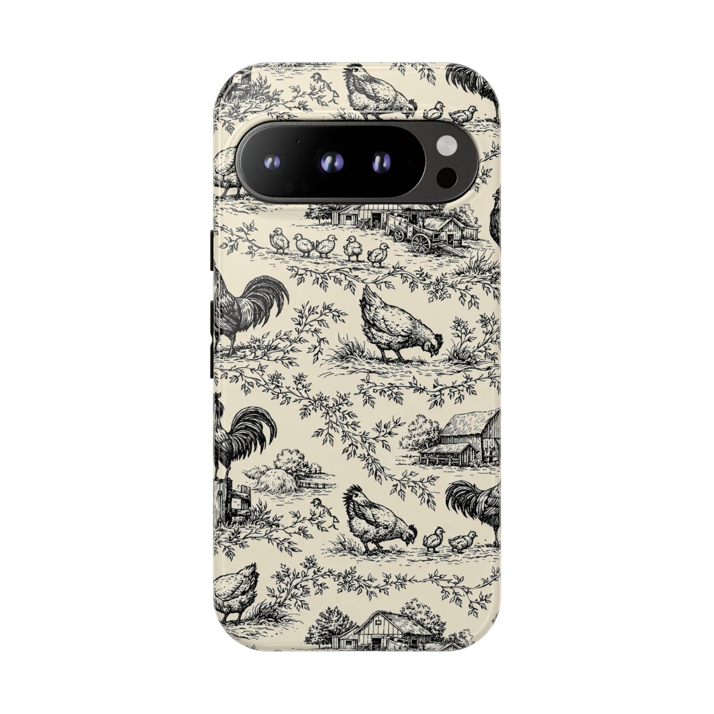 Toile Chickens Tough Case