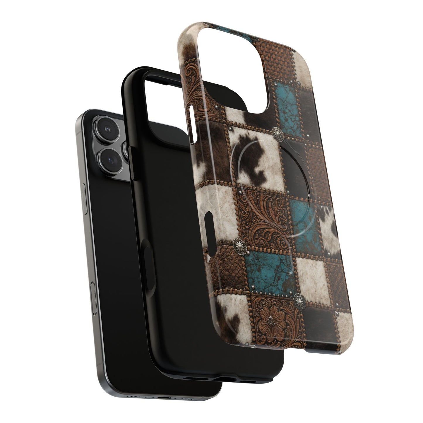Tooled Hide Magnetic Case