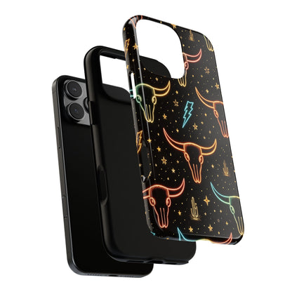 Neon Longhorns Tough Case