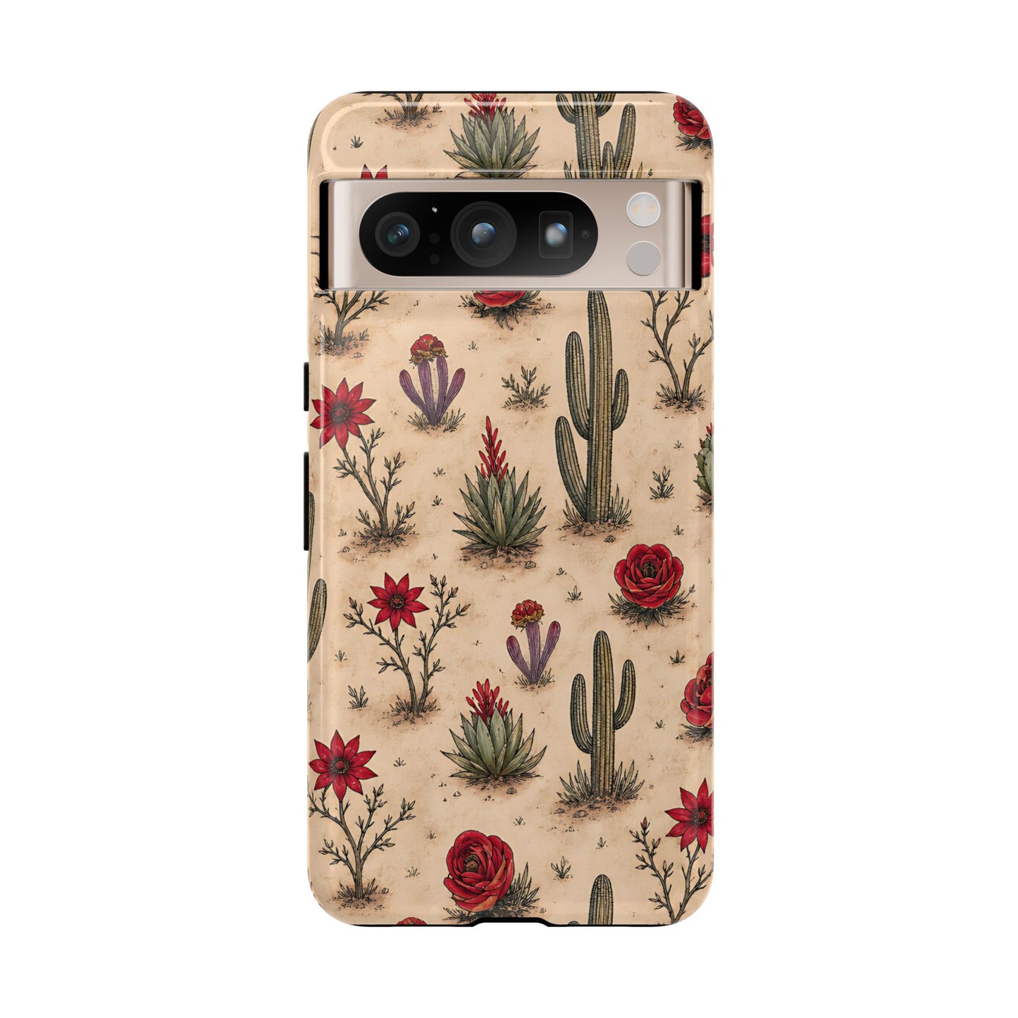Red Bloom Desert Tough Case