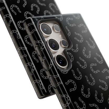 Black Horseshoe Phone Case
