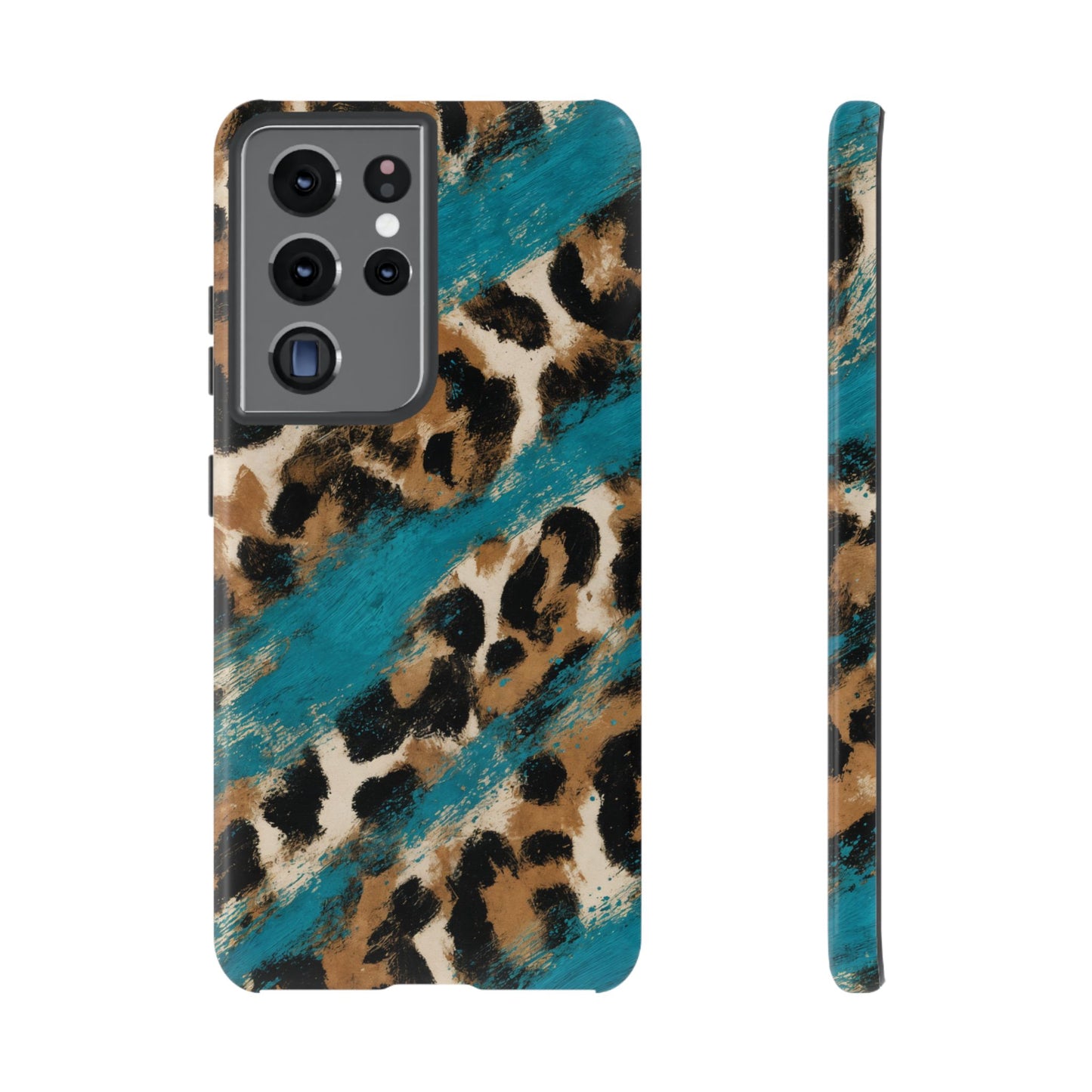 Turquoise Leopard Tough Case