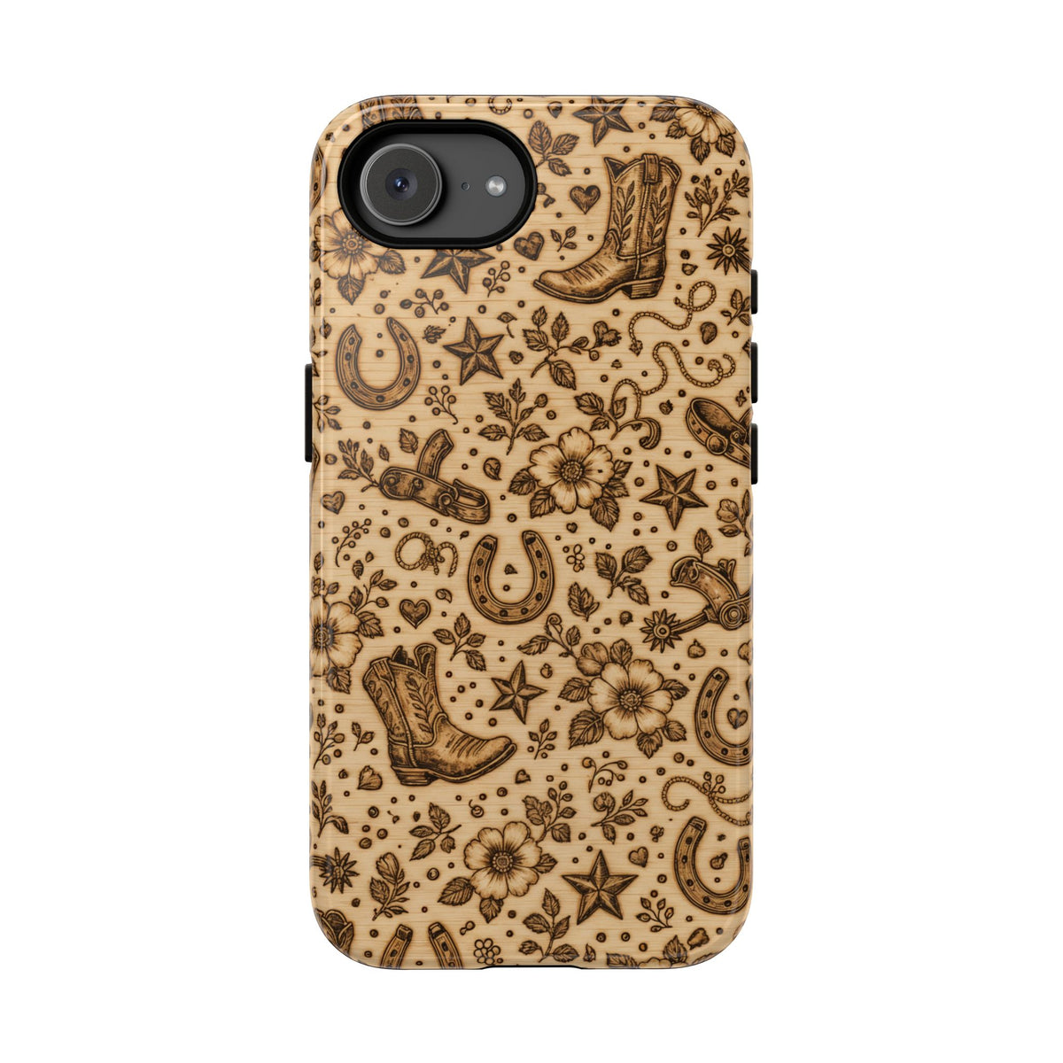 Woodburned Western Tough Case