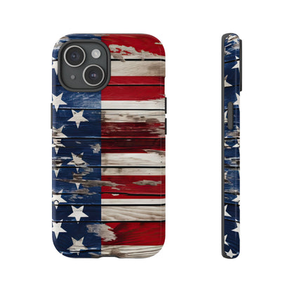 Wood Stars Stripes Tough Case