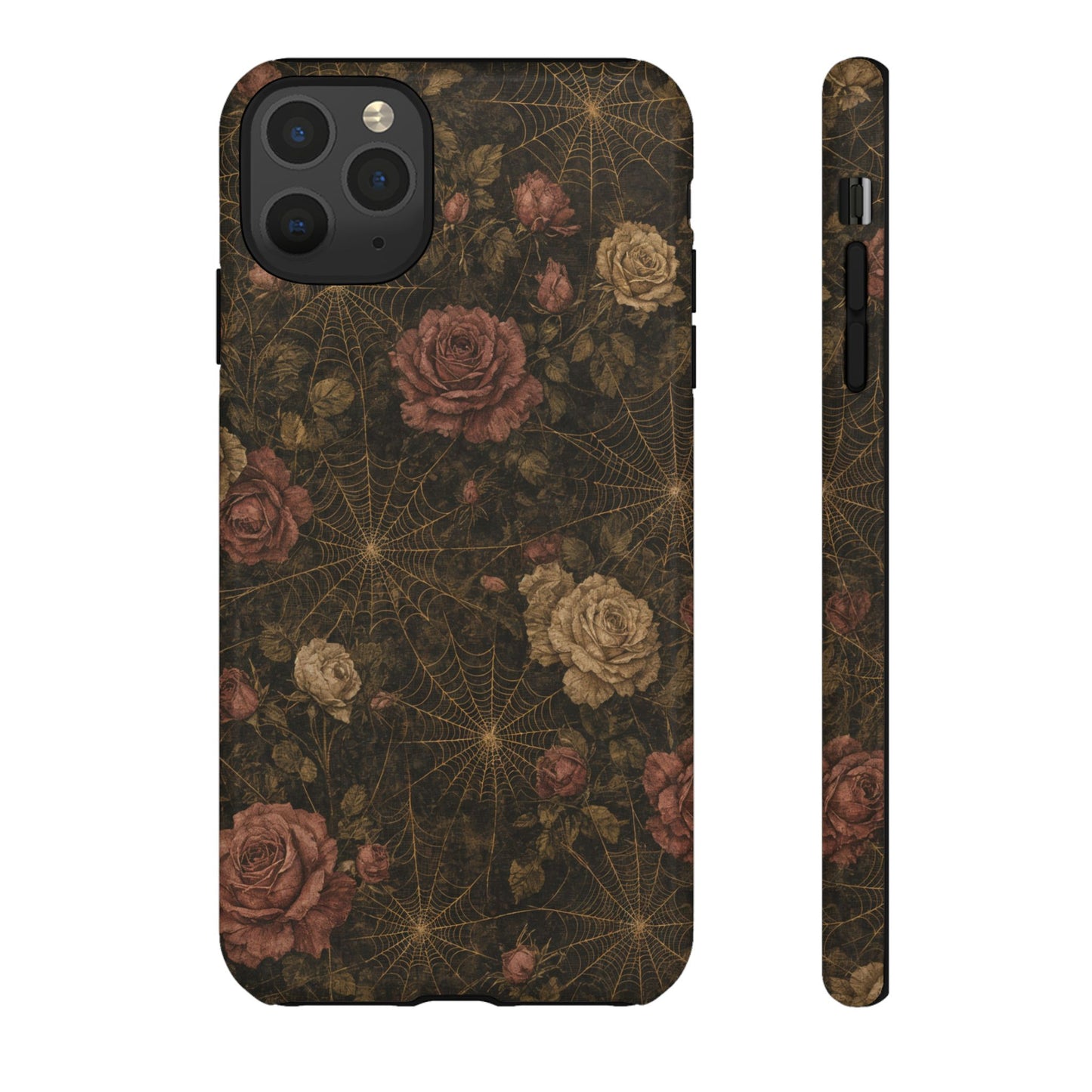 Spiderweb Rose Tough Case