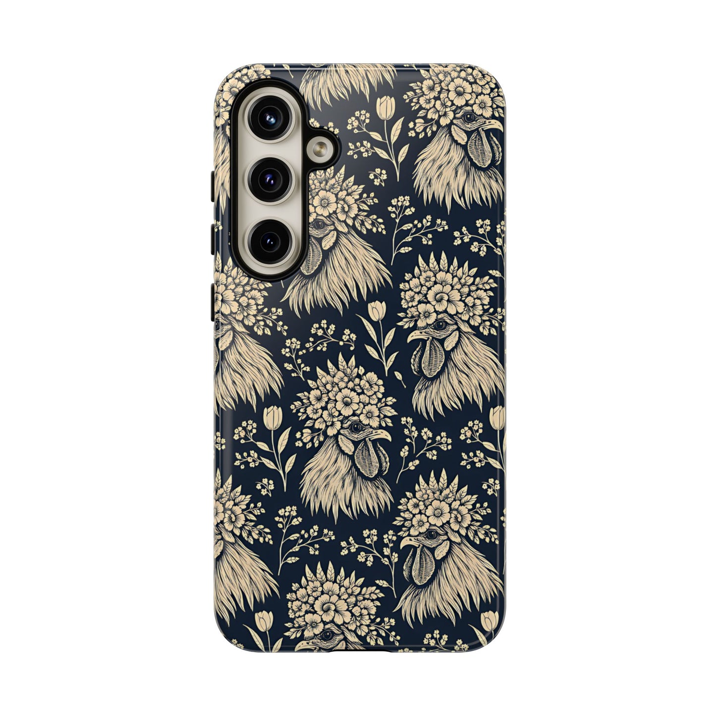 Floral Rooster Tough Case