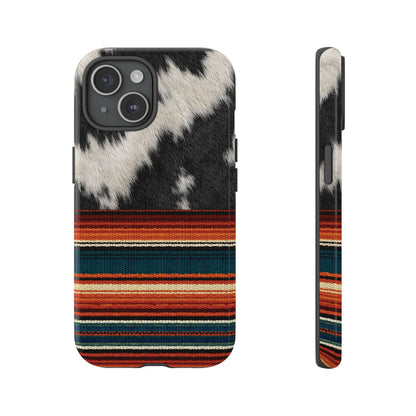 Cowhide + Serape Stripe Tough Case