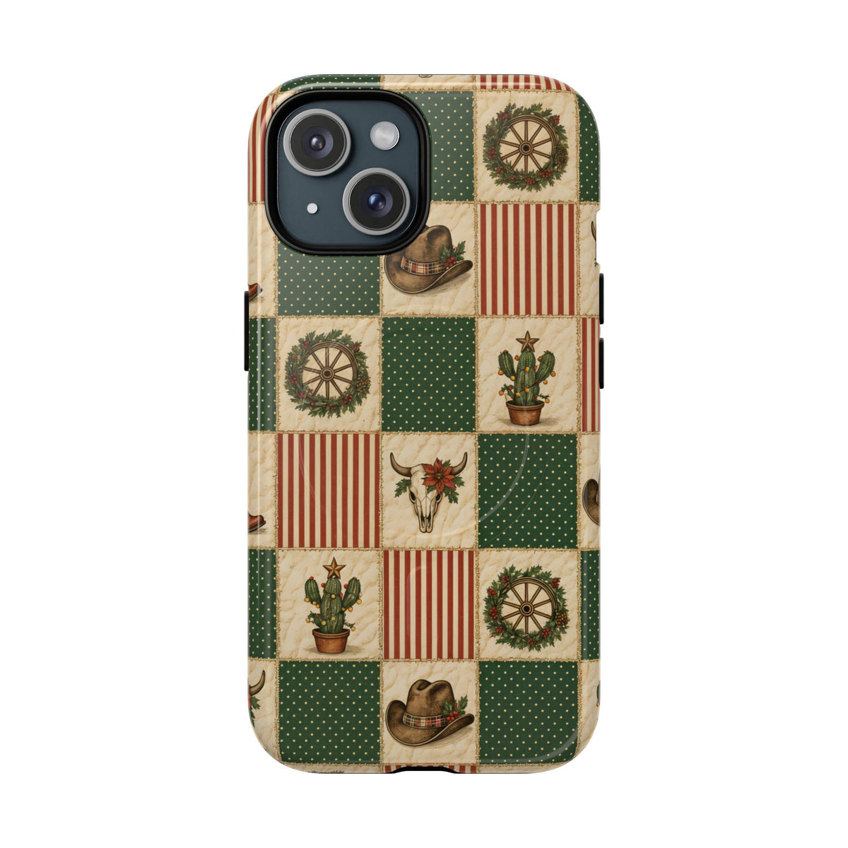 Western Christmas Sampler Magnetic Case