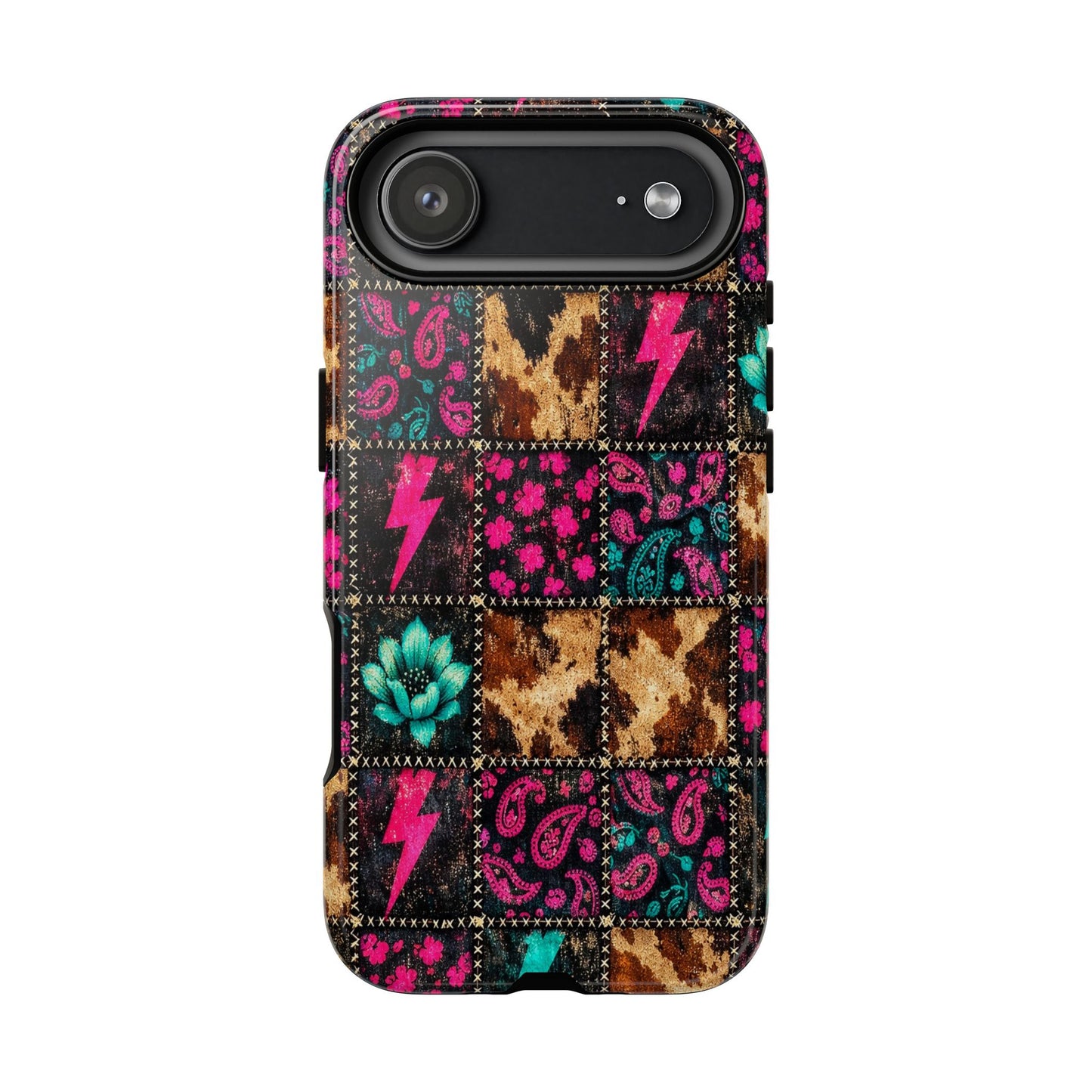 Neon Patchwork Tough Case