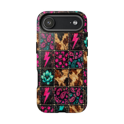 Neon Patchwork Tough Case