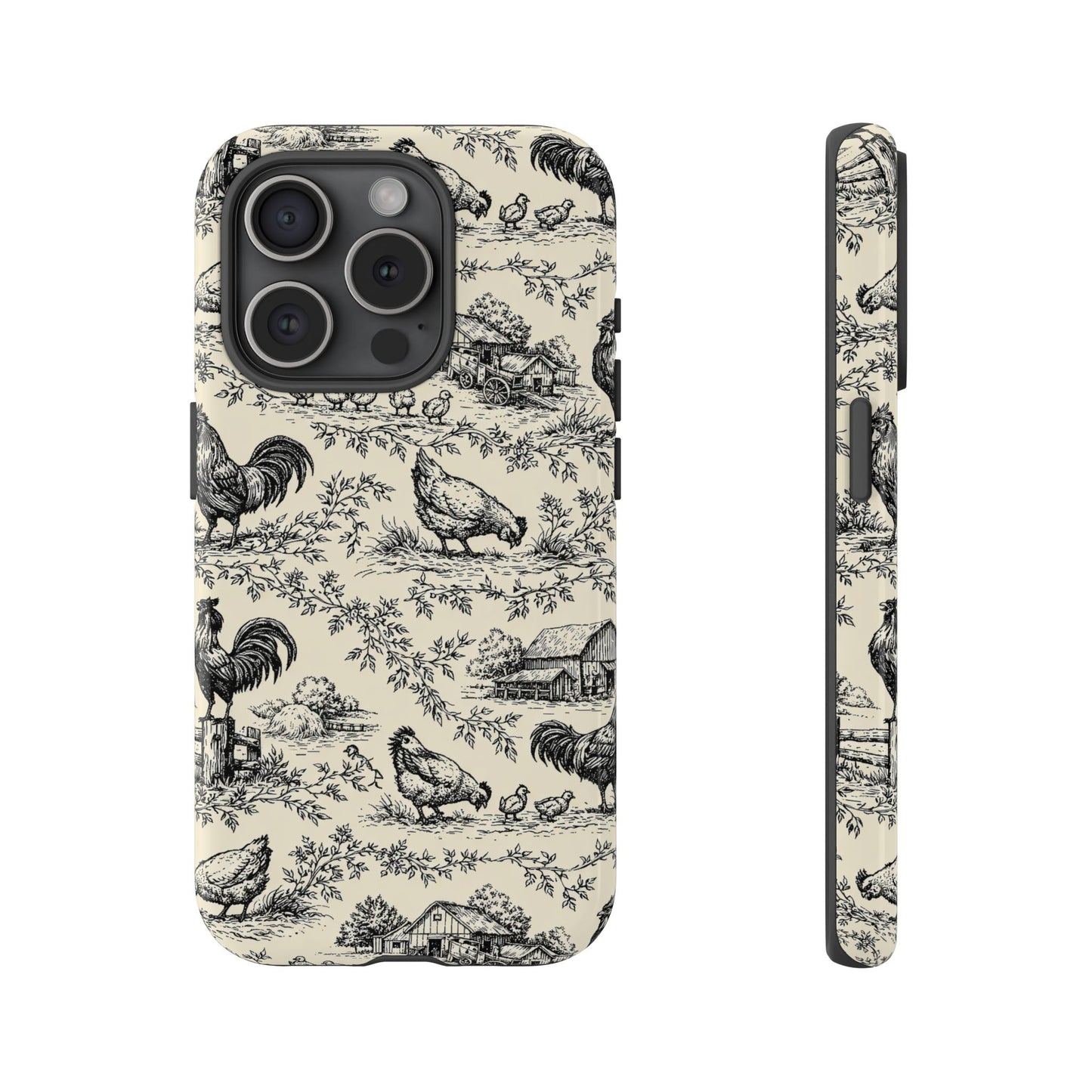 Toile Chickens Tough Case