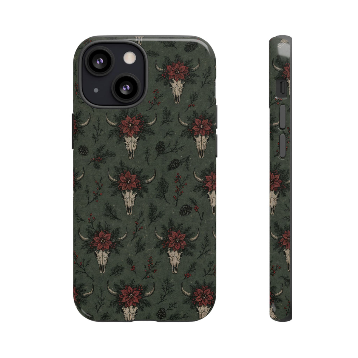 Inked Christmas Skull Tough Case