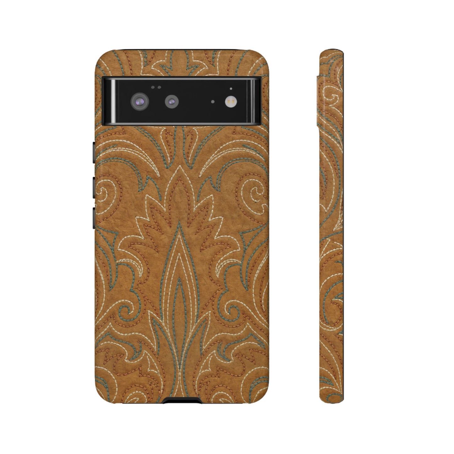 Boot Stitch Tan Tough Case