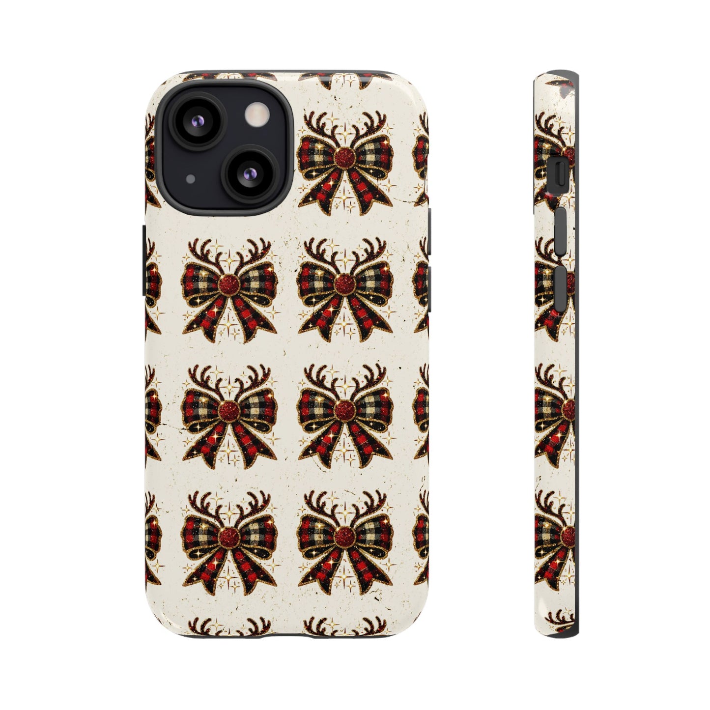 Christmas Antlers + Bows Tough Case