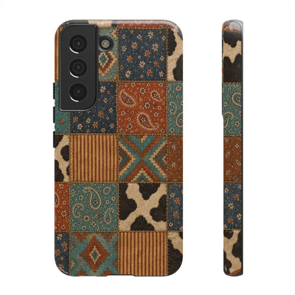 Turquoise Patchwork Tough Case