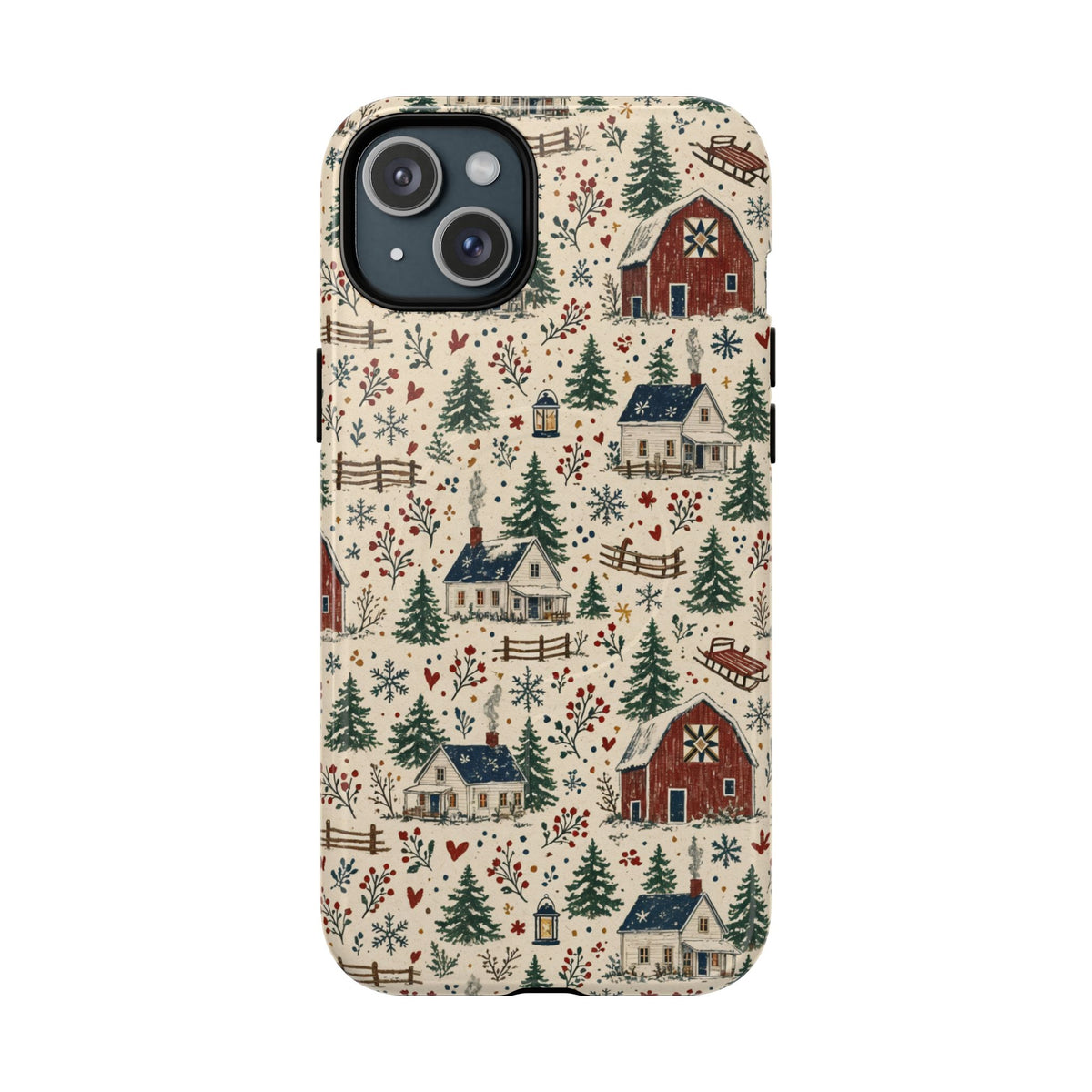 Snowy Farmstead Magnetic Case